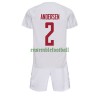 Maillot de Supporter Danemark Joachim Andersen 2 Extérieur Coupe du Monde 2022 Pour Enfant
